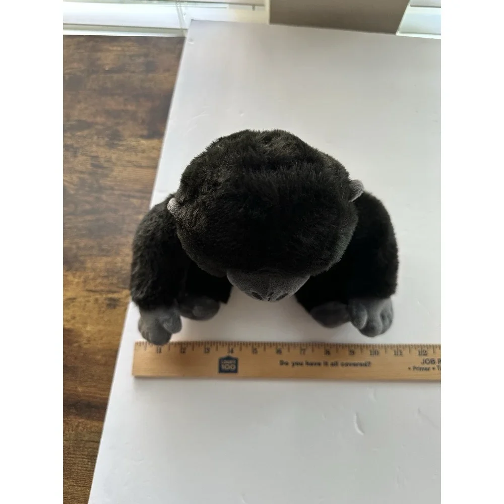 Wildlife Tree Gorilla Plush Stuffed Animal Black Gray Soft Monkey Ape 9